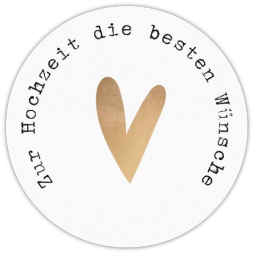 Zur Hochzeit die besten Wünsche