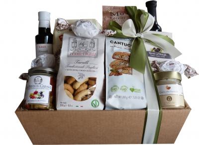 Italienischer Geschenkkorb vegetarisch und ohne Alkohol
